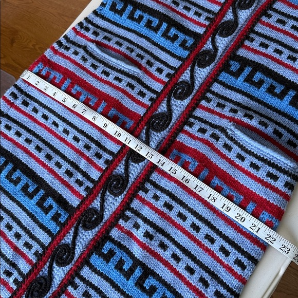 Hand-Knit Kimono Style Long Sweater Jacket Cardigan - Picture 14 of 17